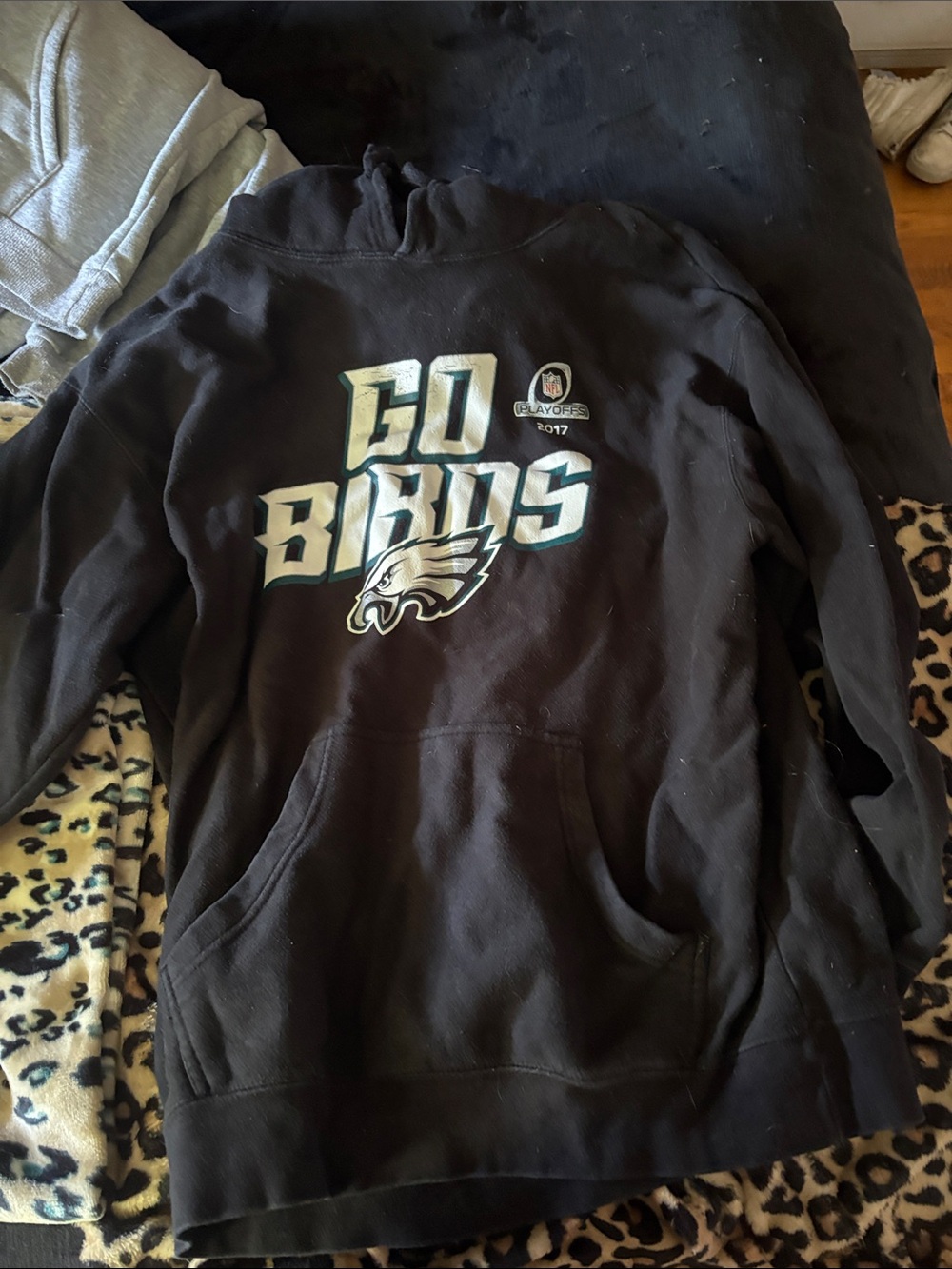 Fanatics Black "Go Birds" Philadelphia Eagles Hoodie